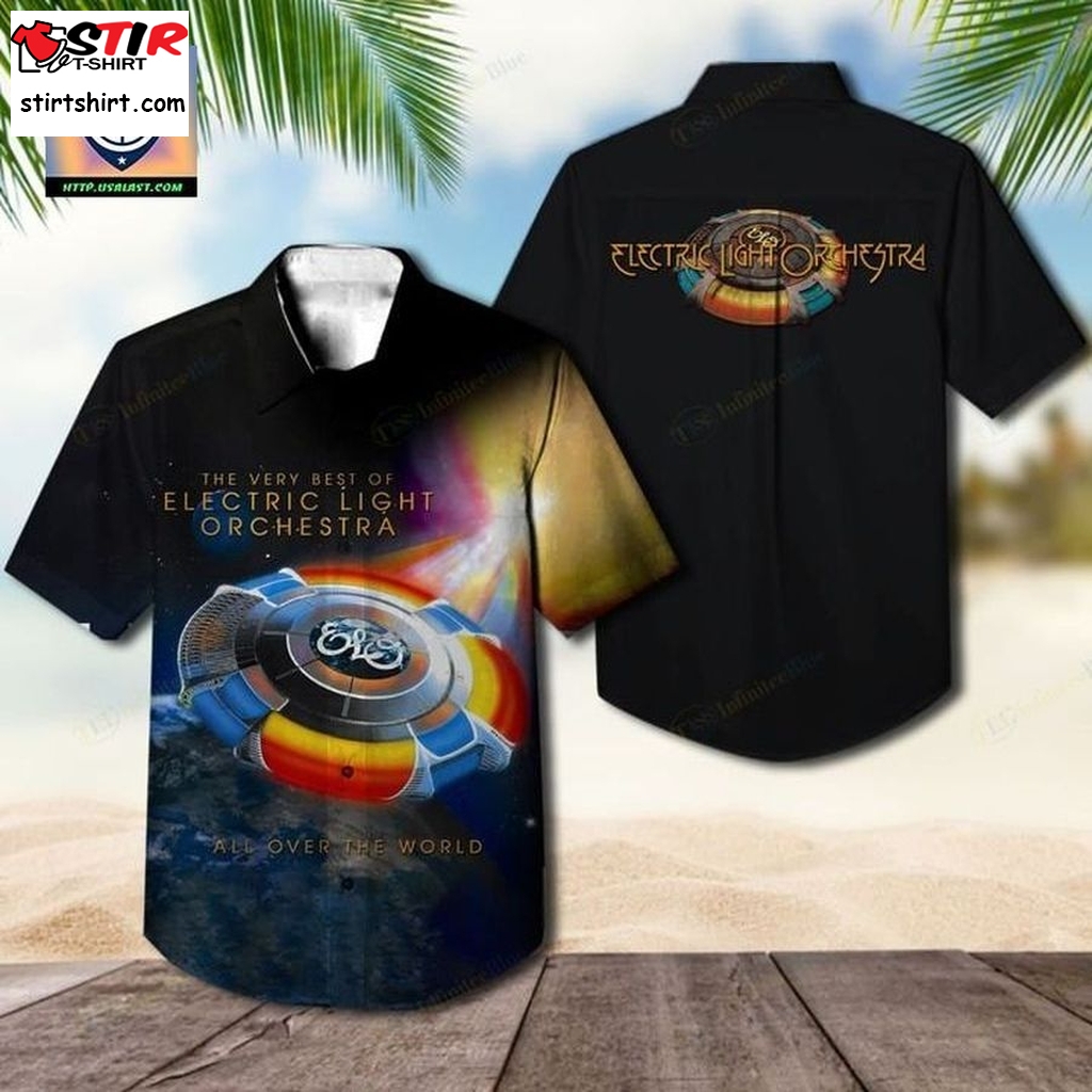 Top Rate Electric Light Orchestra All Over The World Album Hawaiian Shirt  Top Gun 