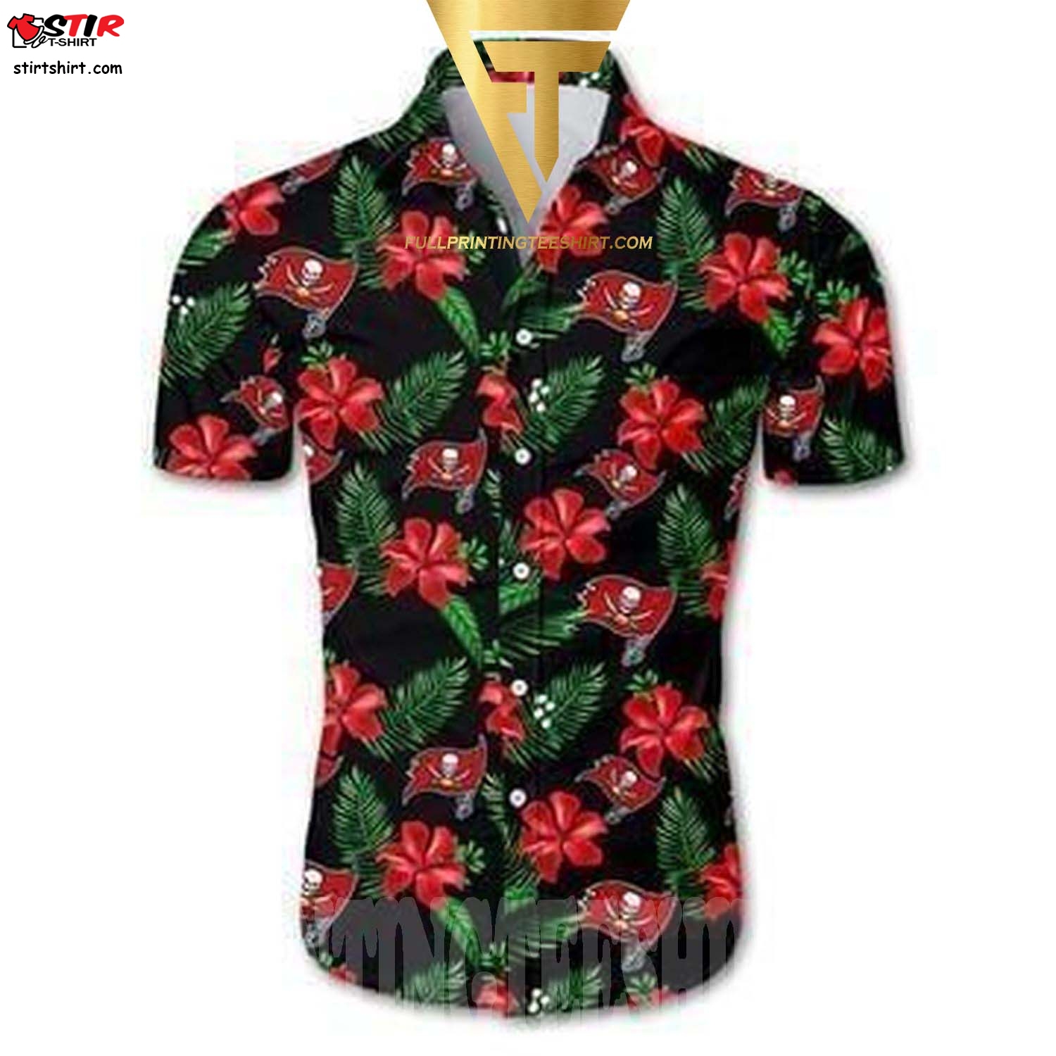 Top Selling Item Tampa Bay Buccaneers Tropical Pattern Full Print Hawaii Shirt