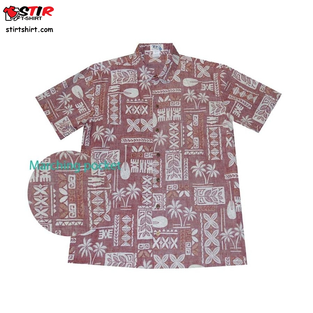 Traditional Tapa Youth Hawaiian Shirt Handmade Locally In Hawaii  Aloha Friday Reverse Shirt 100% Cotton   Friday