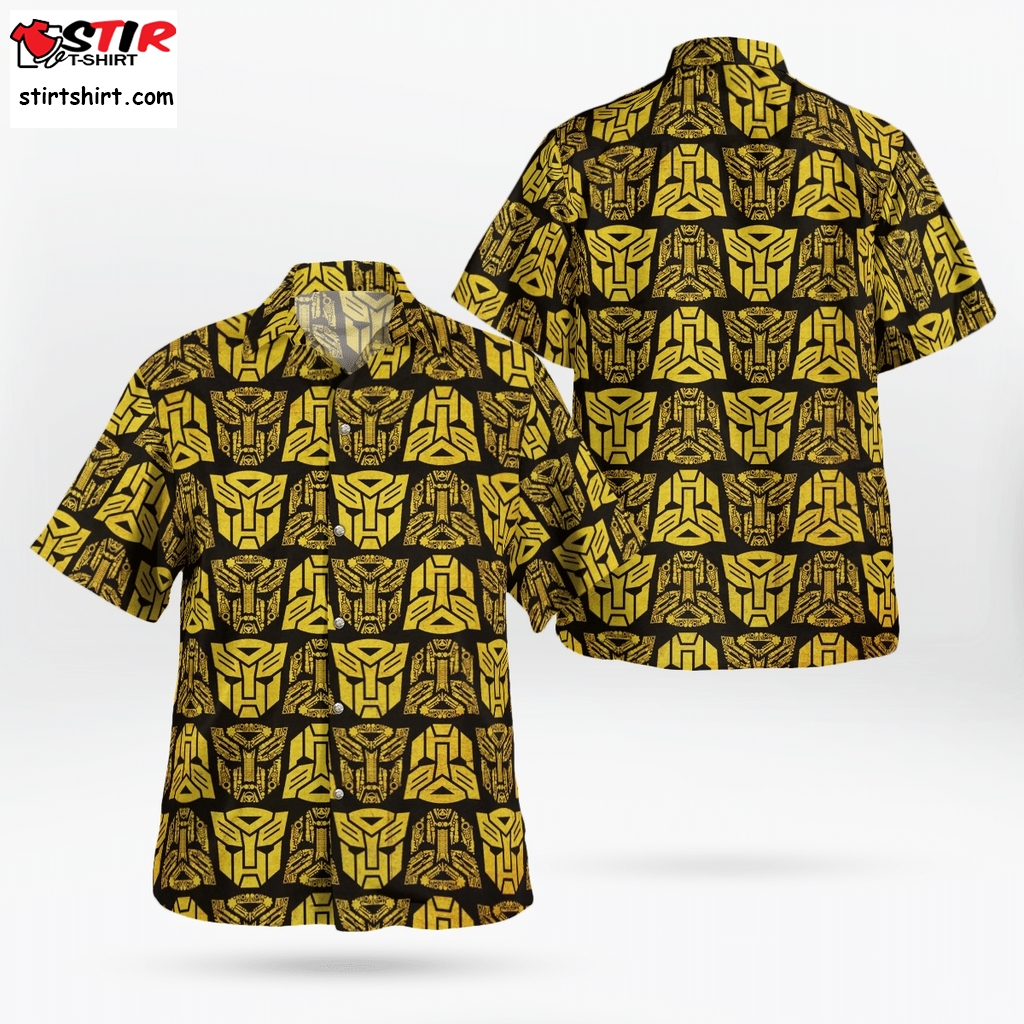 Transformers Optimus Prime Golden Hawaiian Shirt  Transformers 