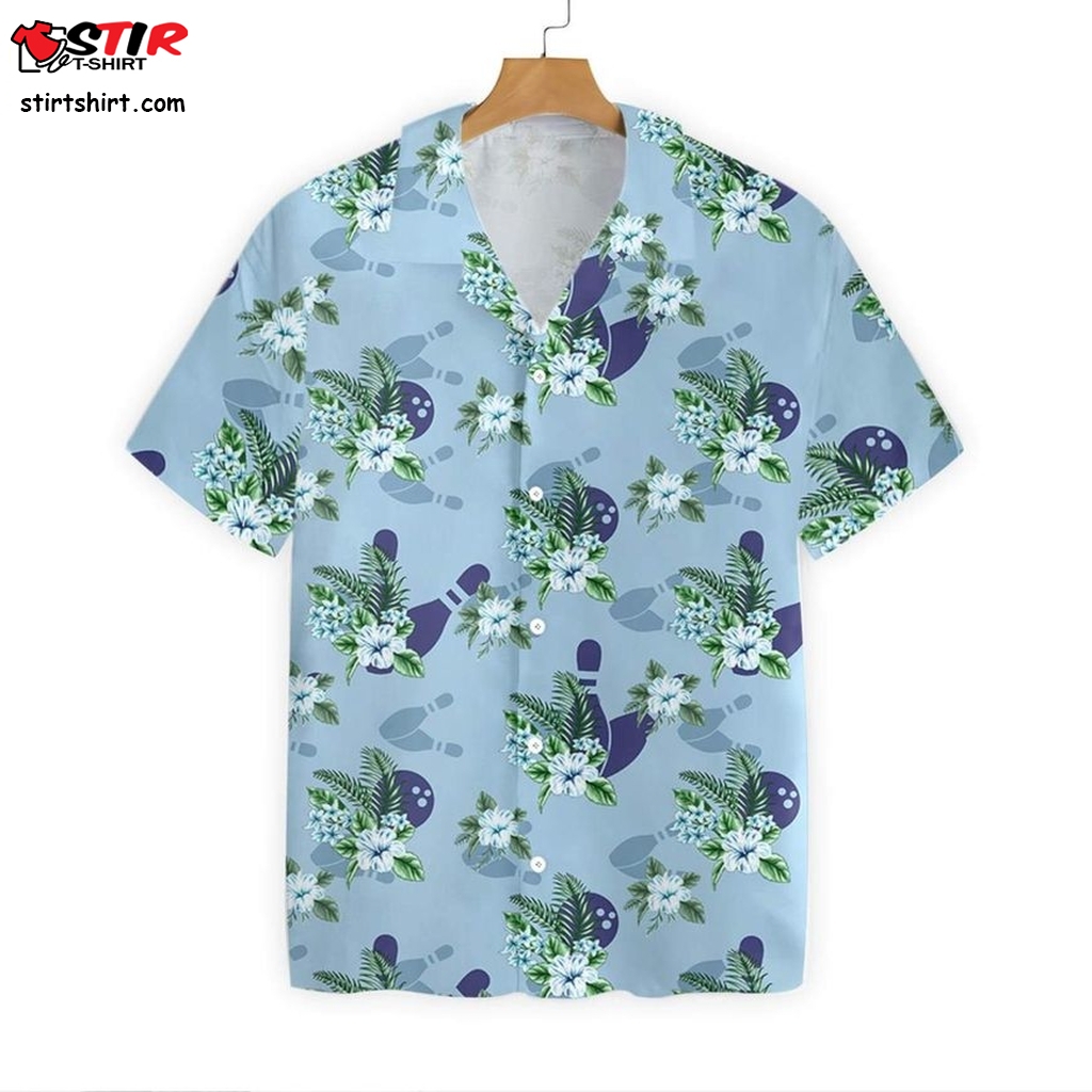 Tropical Bowling Hawaiian Shirt  Hawaiian Tee Shirt