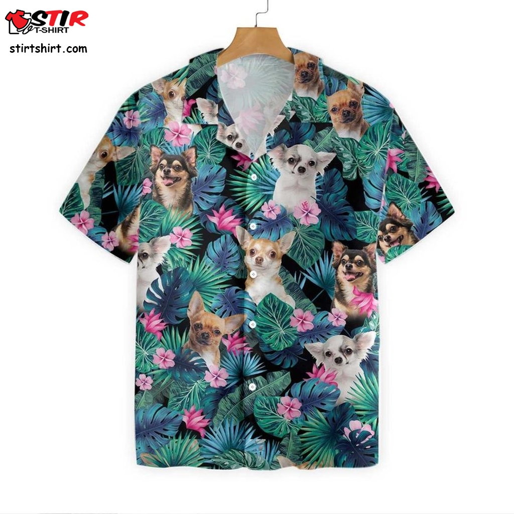 Tropical Chihuahua Dog Hawaiian Shirt  Dog In 