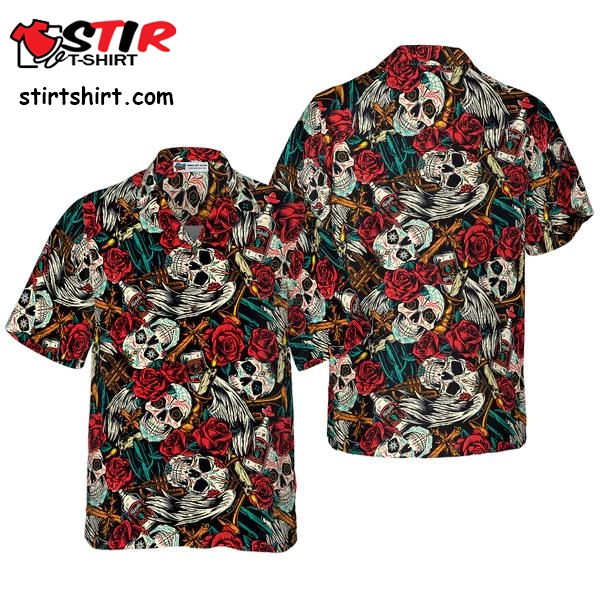 Tropical Skull Hawaiian Shirts1   With Skulls