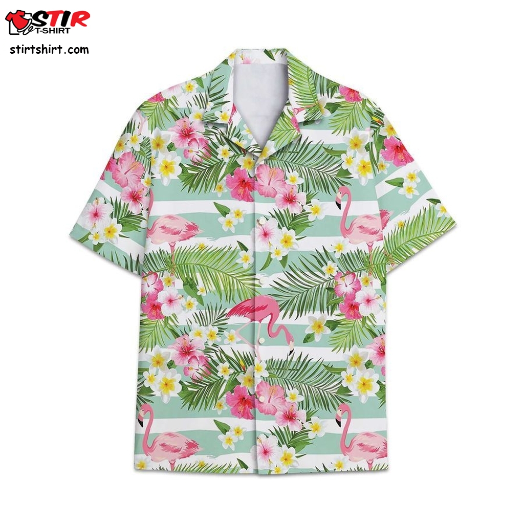 Tropical Summer Aloha Hawaiian Shirt And Short Flamingo Hd Nq29  Hawaiian Flamingo Shirt