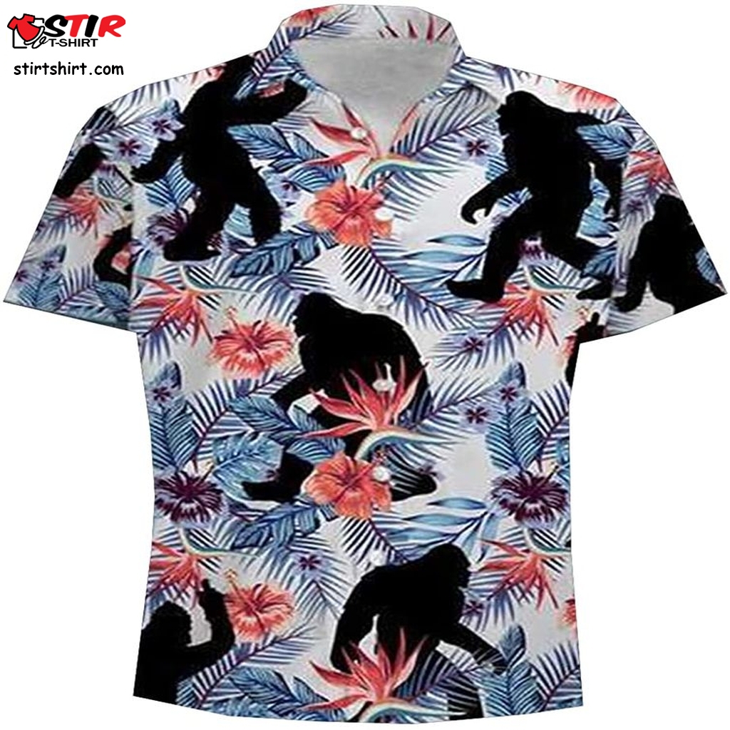 Tropical Summer Button Down Hawaiian Shirt