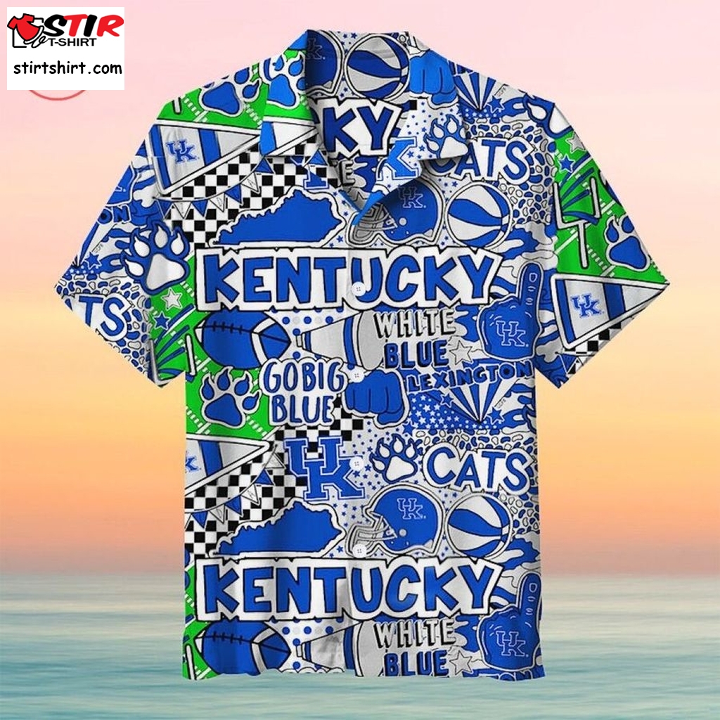 University Of Kentucky Wildcats Hawaiian Shirt  Kentucky Derby 