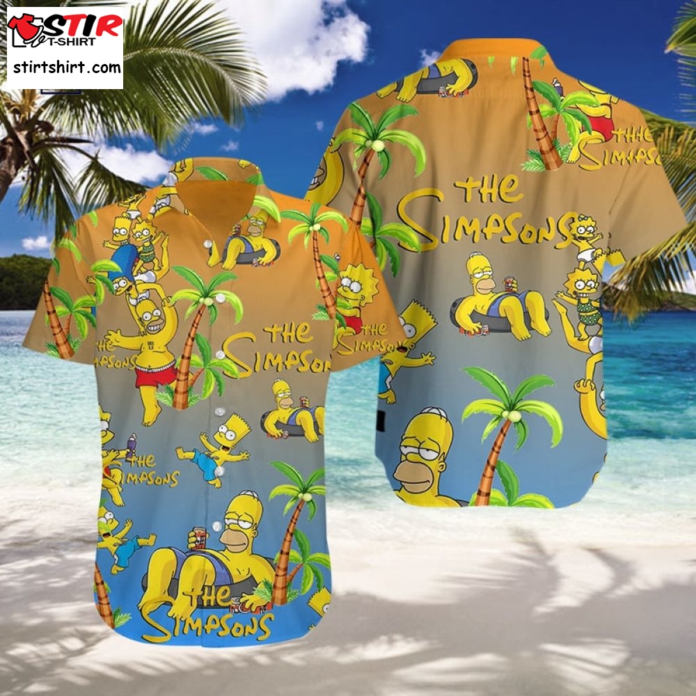 Vacation Of The Simpsons 3D Hawaiian Shirt