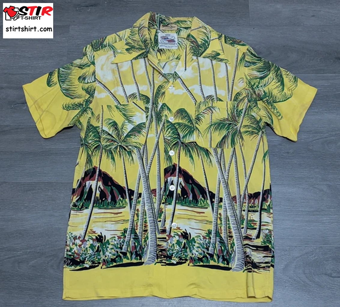 Vintage 1940S Duke Kahanamoku Hawaiian Shirt  Vintage s
