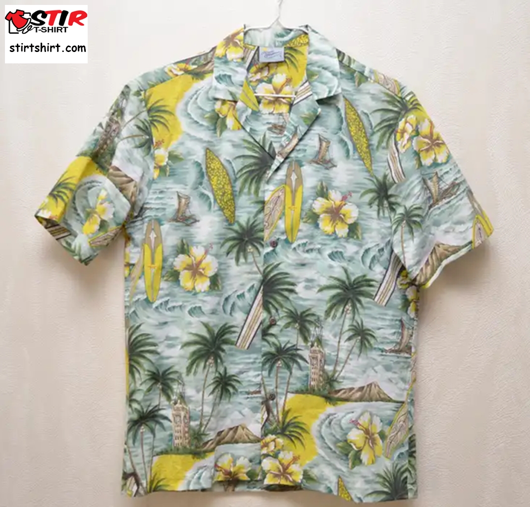 Vintage 90'S Royal Creations Tahiti Hawaiian Shirt  Vintage s