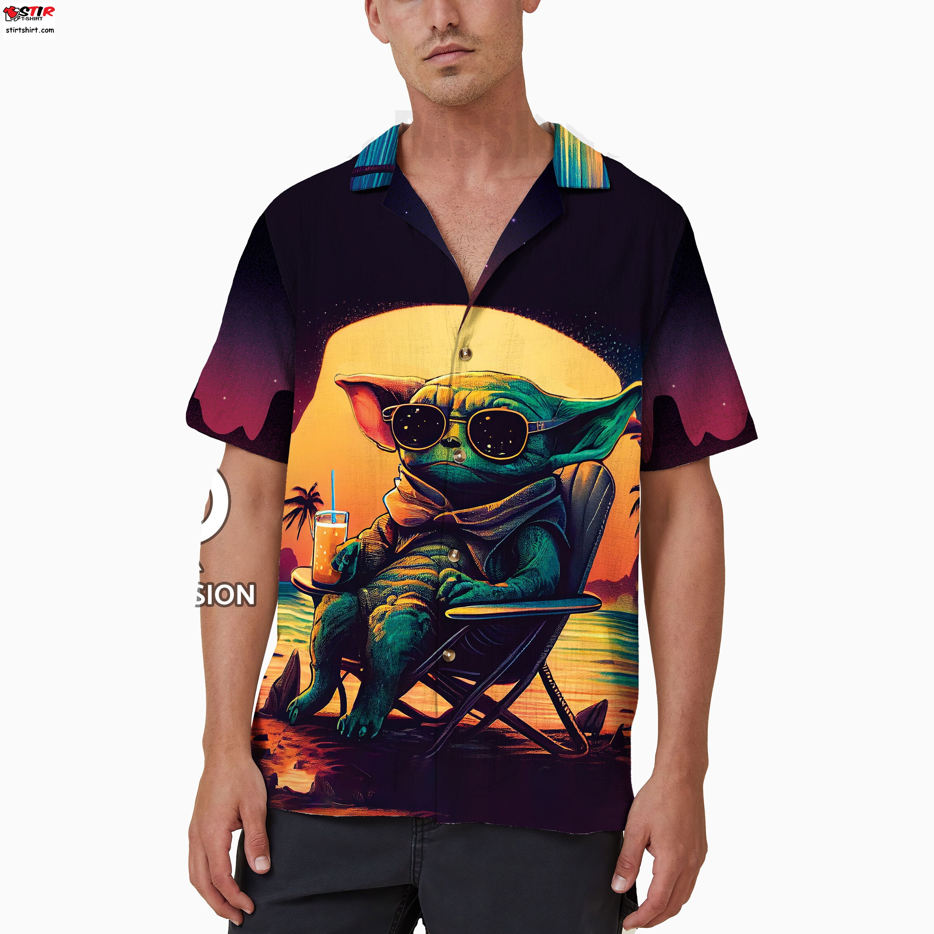 Vintage Hawaiian Star War Disney Baby Yoda Shirt, Beach Vibes Only Hawaii Shirt, Disney Family Shirts, Summer Vacation Gift