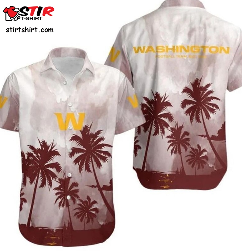 Washington Football Team Coconut Trees Gift For Fan Hawaiian Shirt  Washington Football Team 
