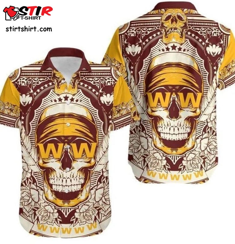 Washington Football Team Skull Gift For Fan Hawaii Shirt  Washington Football Team 