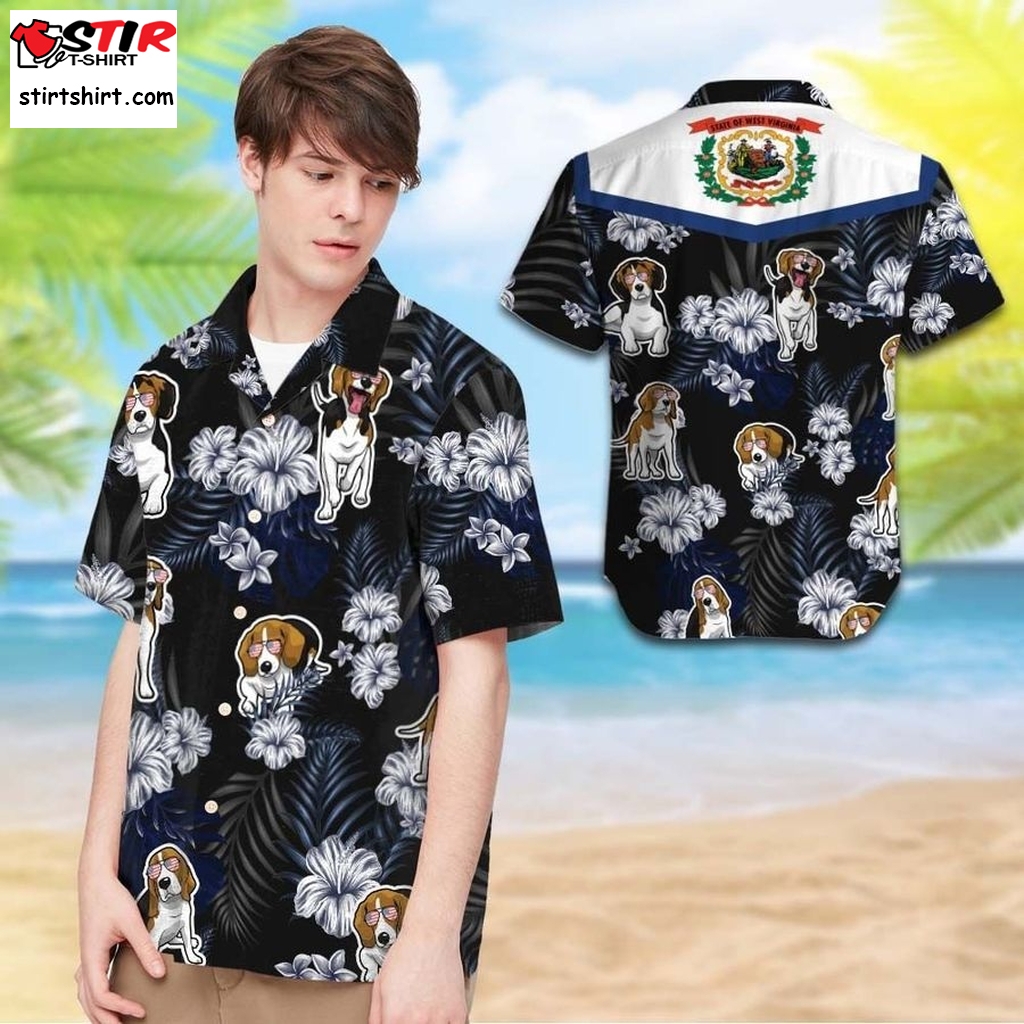 West Virginia Beagle Hawaiian Shirt 0141 T2ptht0052