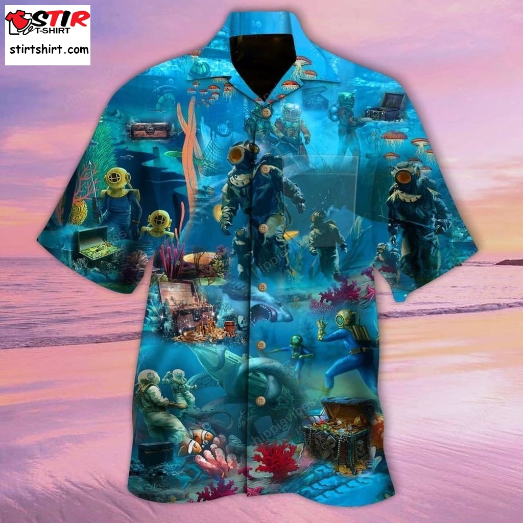 You Only Live Once, Let'S Go Diving Hawaiian Shirt   Re  Once Upon A Time In Hollywood 