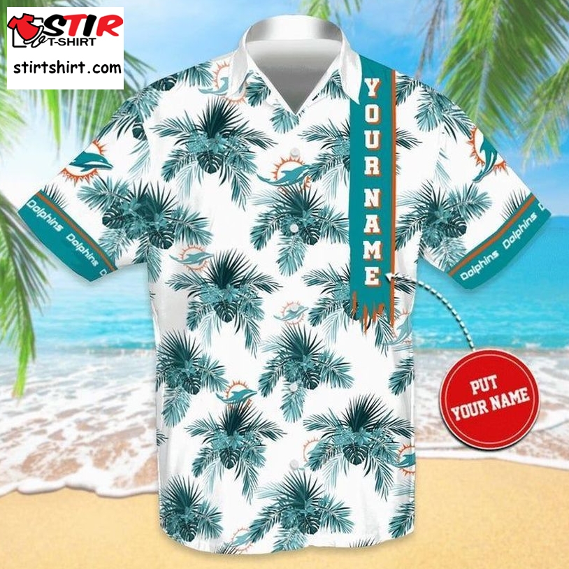 Zokastore Miami Dolphins Hawaiian Shirt Unisex 3D All Over Printed   Dff301