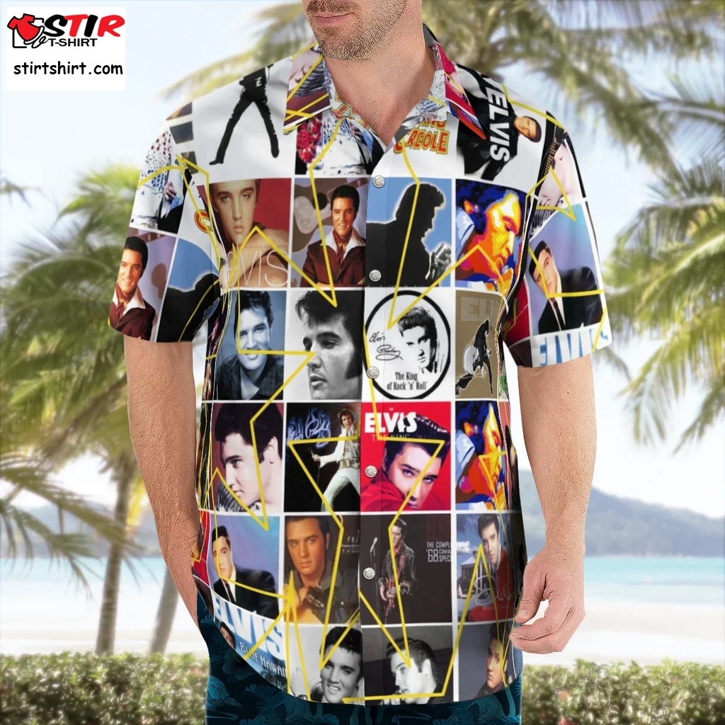 3D All Over Print Elvis Presley Hawaiian Shirt For Men  Elvis s