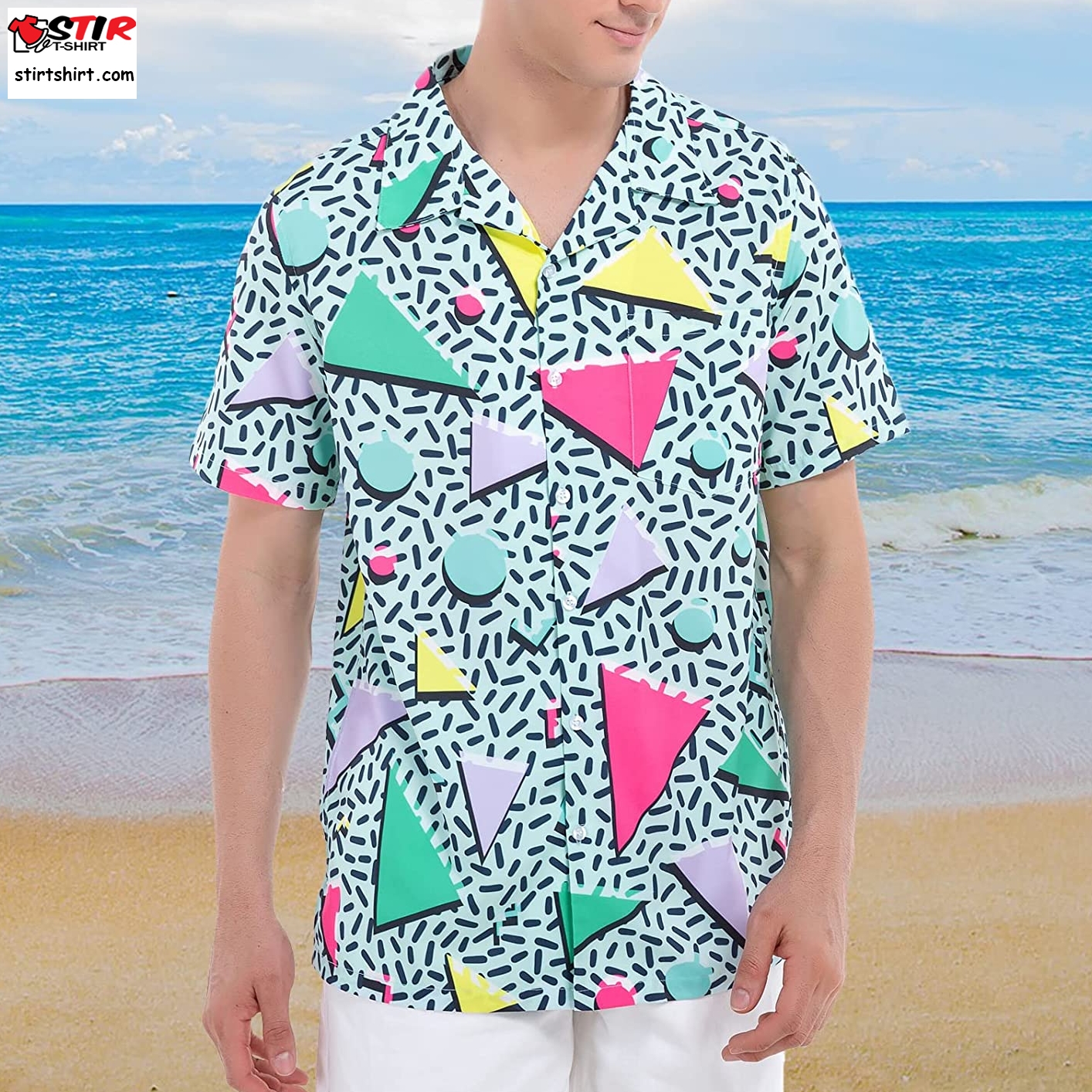 Artsadd 80S 90S Hawaiian Shirt For Men Big And Tall Button Down Short Sleeve Shirt Aloha Beach Shirts  80s  Outfit