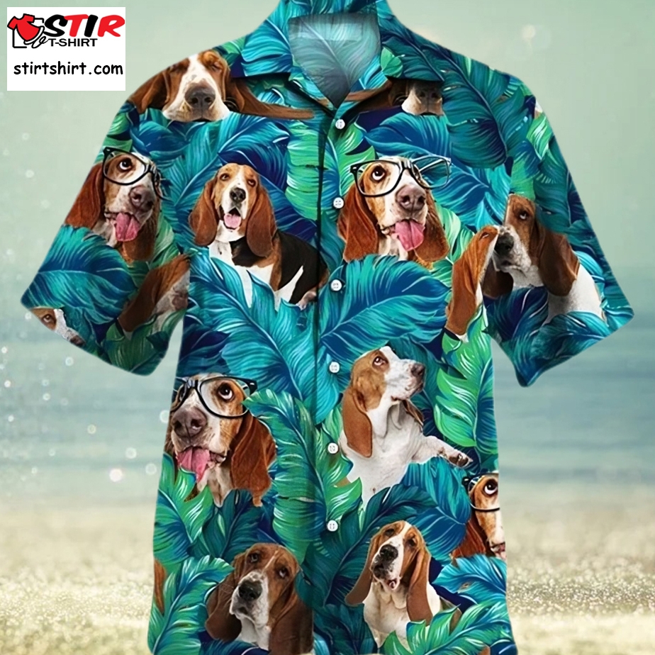 Basset Hound Dog Hawaiian Shirt  Basset Hound 