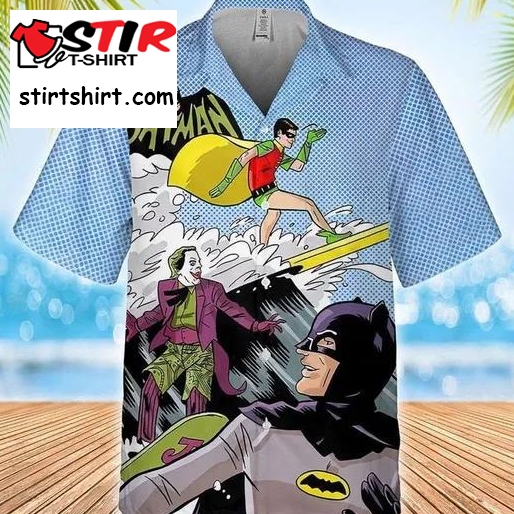 Batman Surfing Hawaiian Shirt, Batman Surfing Batman Summer Hawaiian Shirt