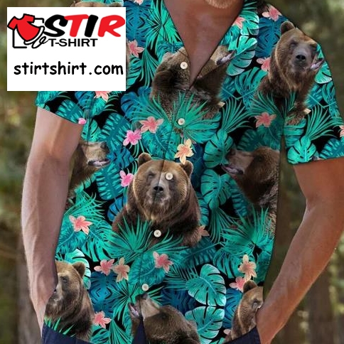 Bear Hawaiian Shirt Tropical Hawaiian Shirt Hawaiian Shirt  Bears 