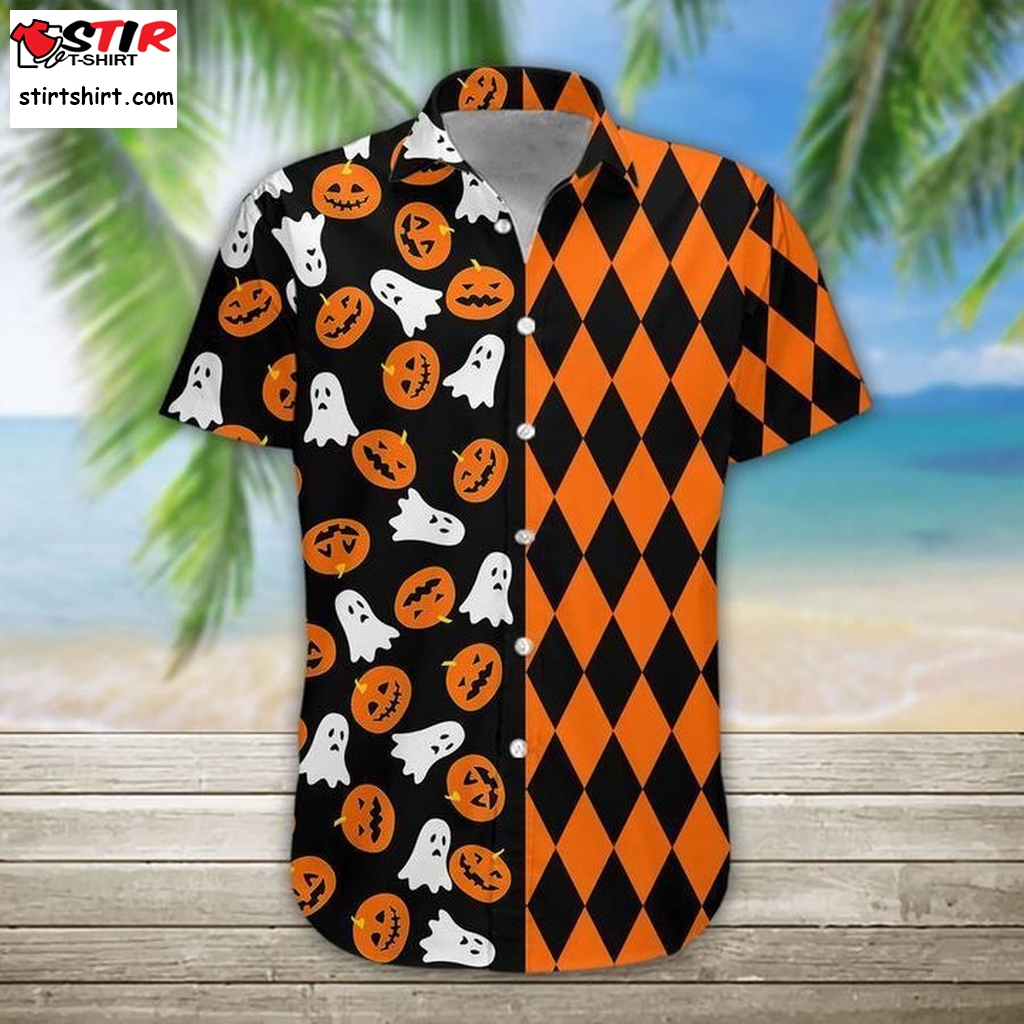 Boo Pumpkin Halloween Hawaiian Shirt Pre13484, Hawaiian Shirt, Funny Shirts, Gift Shirts, Graphic Tee  Funny s