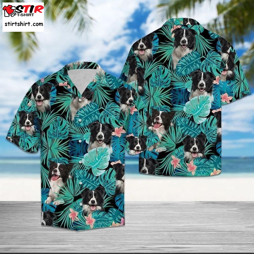 Border Collie Tropical Hawaiian Shirt Pre13486, Hawaiian Shirt,Gun Funny Shirts, Gift Shirts, Graphic Tee  Gun s