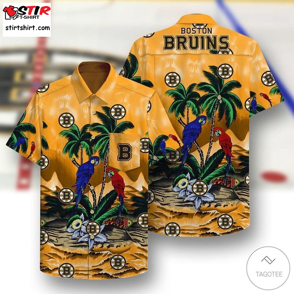Boston Bruins Parrot Island Beach Pacific Legend Parrots Funny Tropical Hawaii Shirt  Tactical s