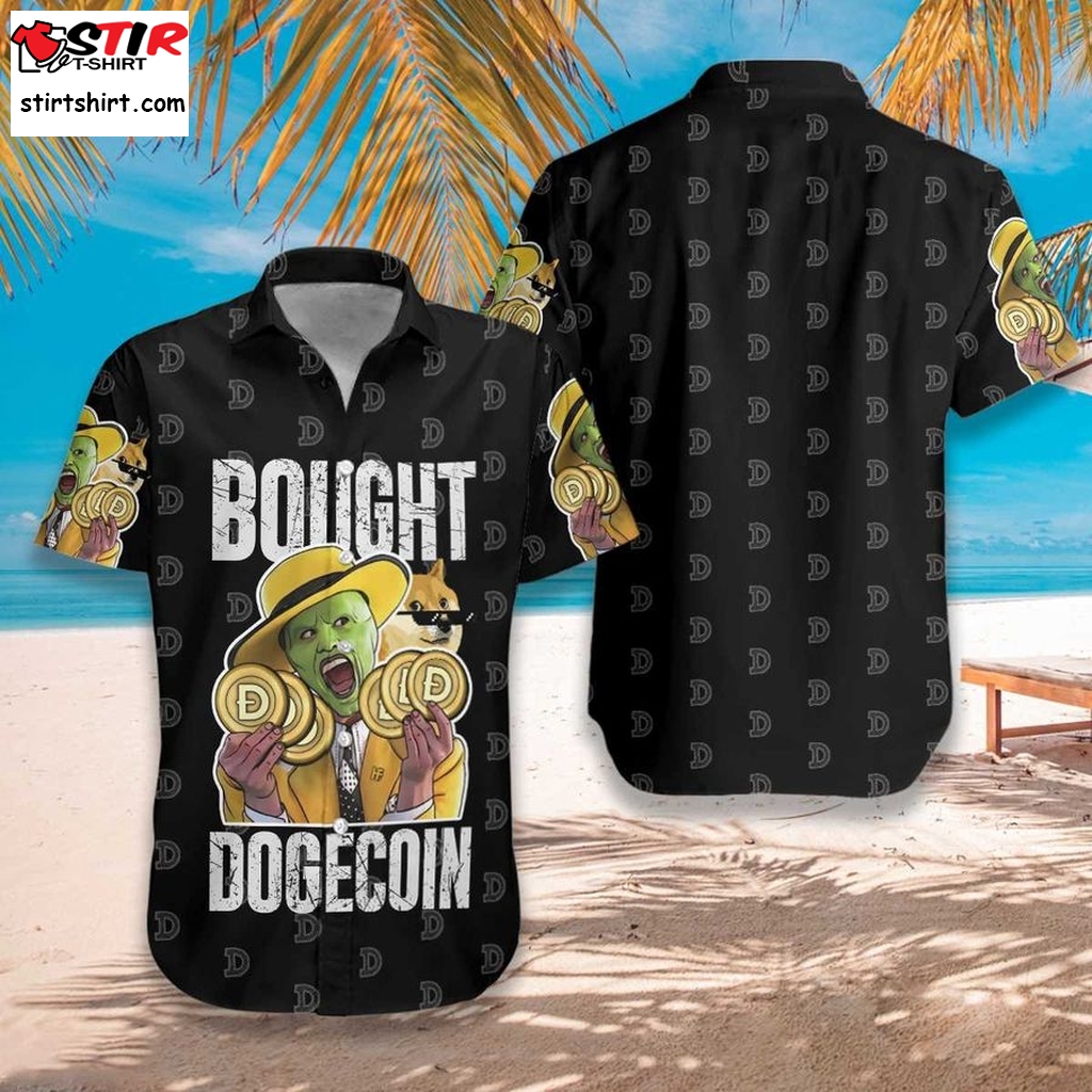 Bought Dogecoin Hawaiian Shirt Pre11031, Hawaiian Shirt,Gun Funny Shirts, Gift Shirts, Graphic Tee  Gun s