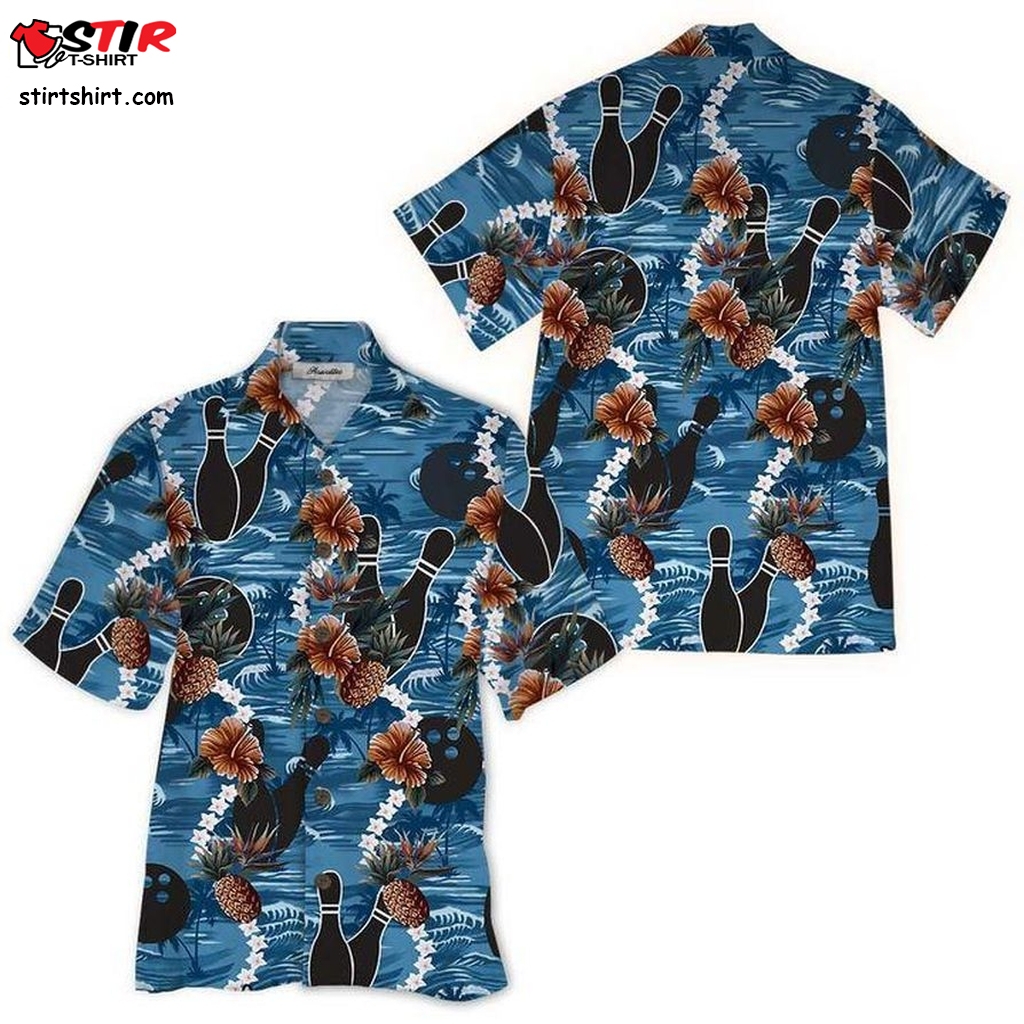 Bowling Hawaiian Shirt Pre10215, Hawaiian Shirt,Gun Funny Shirts, Gift Shirts, Graphic Tee  Gun s