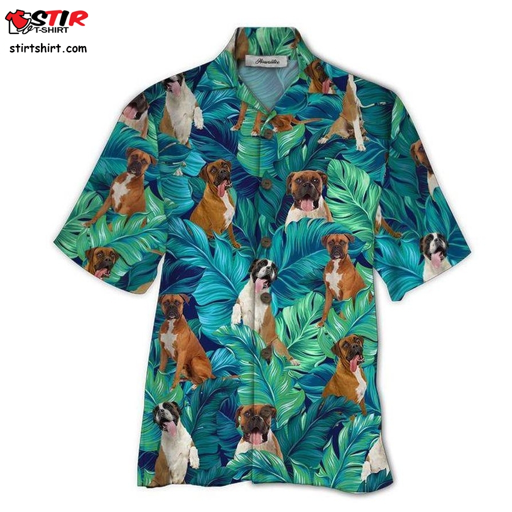 Boxer Hawaiian Shirt Pre10356, Hawaiian Shirt,Womens Funny Shirts, Gift Shirts, Graphic Tee  Womens s