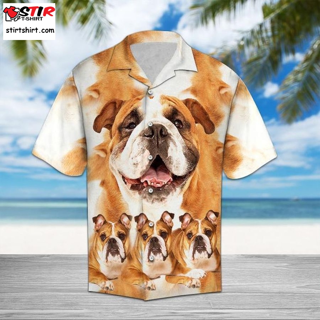 Bulldog Hawaiian Shirt Pre10636, Hawaiian Shirt,Cheap Funny Shirts, Gift Shirts, Graphic Tee  Cheap s