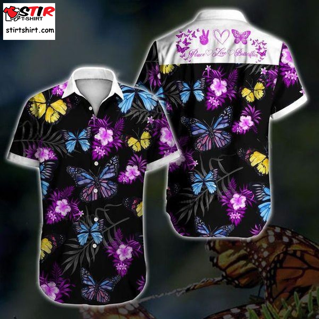 Butterfly Hawaiian Shirt Pre13414, Hawaiian Shirt, Beach Shorts, One Piece Swimsuit, Polo Shirt, Funny Shirts, Gift Shirts, Graphic Tee  Funny s