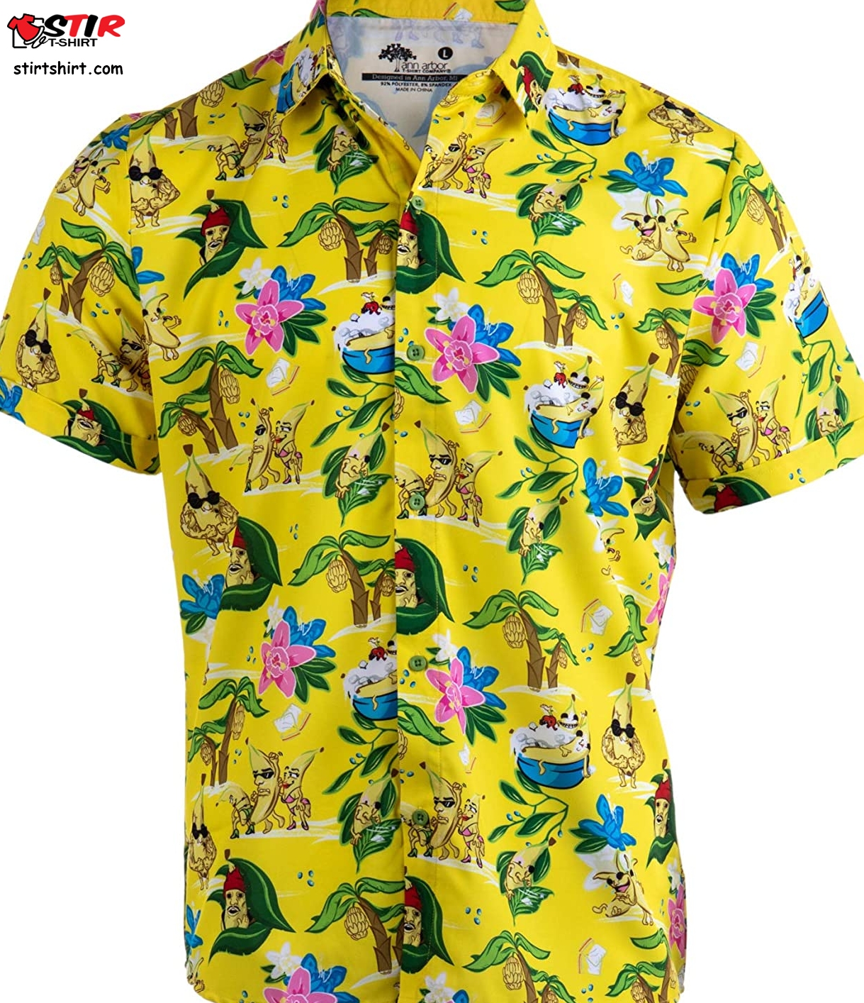 Buy Bananas _ Blow   Funny Cool Hawaiian Button Down Polo Golf Party Shirt  Crazy 