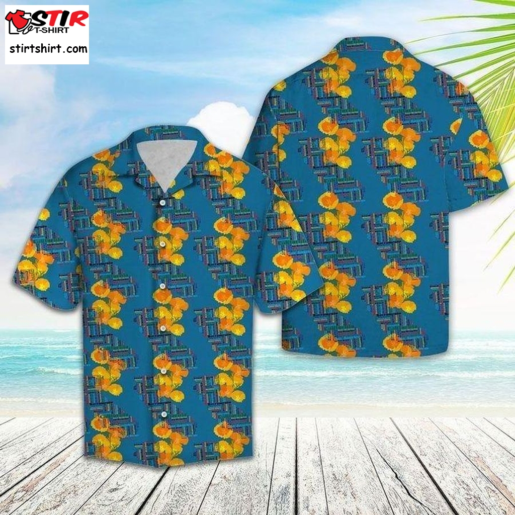 California Poppy Hawaiian Shirt Pre11983, Hawaiian Shirt,  Funny Shirts, Gift Shirts, Graphic Tee  Funny s