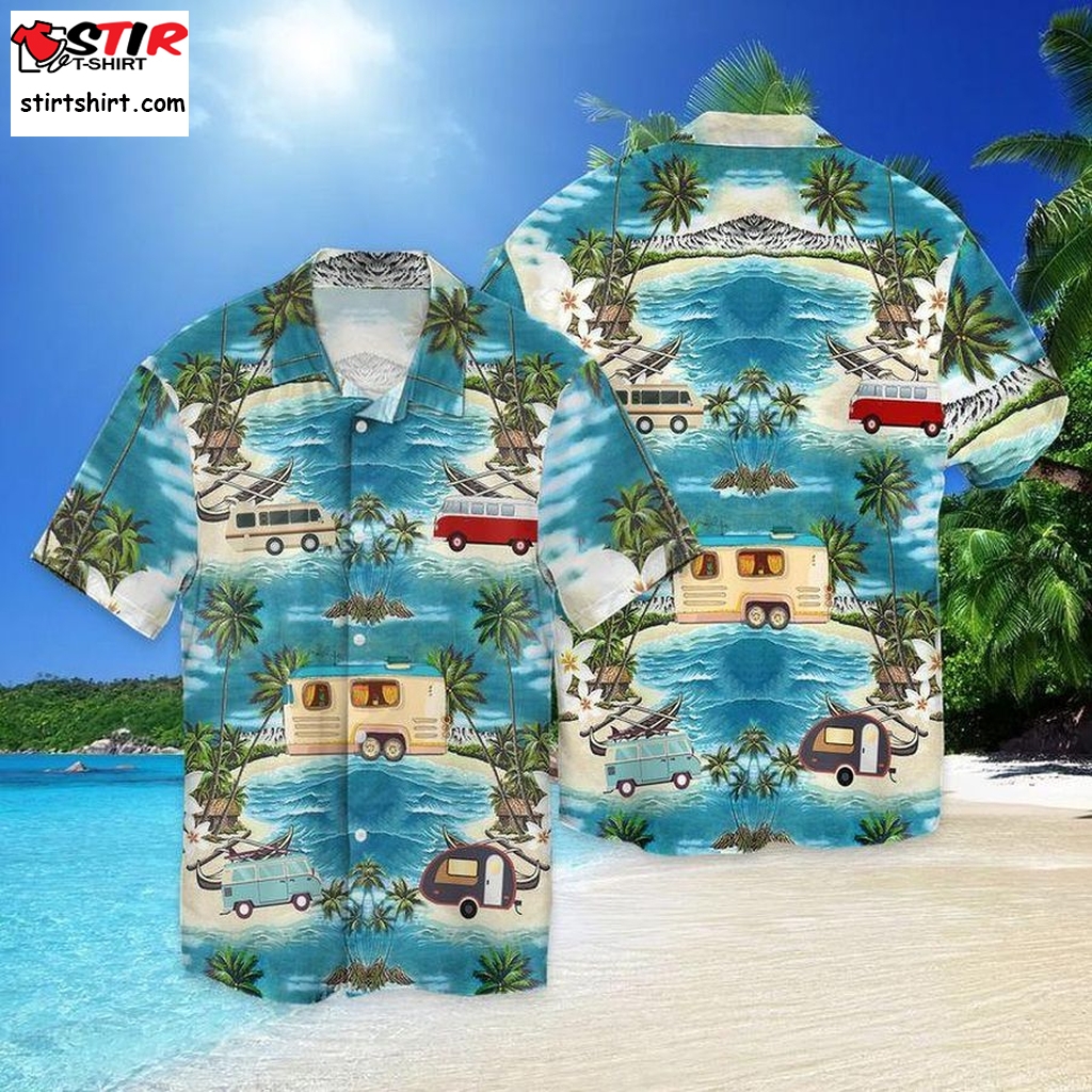 Camping Hawaiian Shirt Pre11240, Hawaiian Shirt, Tactical Funny Shirts, Gift Shirts, Graphic Tee  Tactical s
