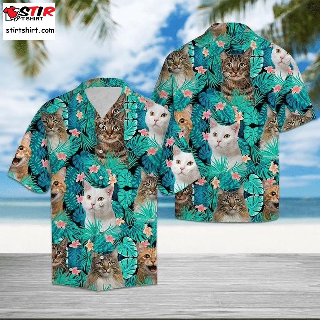 Cat Hawaiian Shirt Pre11094, Hawaiian Shirt, Family Funny Shirts, Gift Shirts, Graphic Tee  Family s