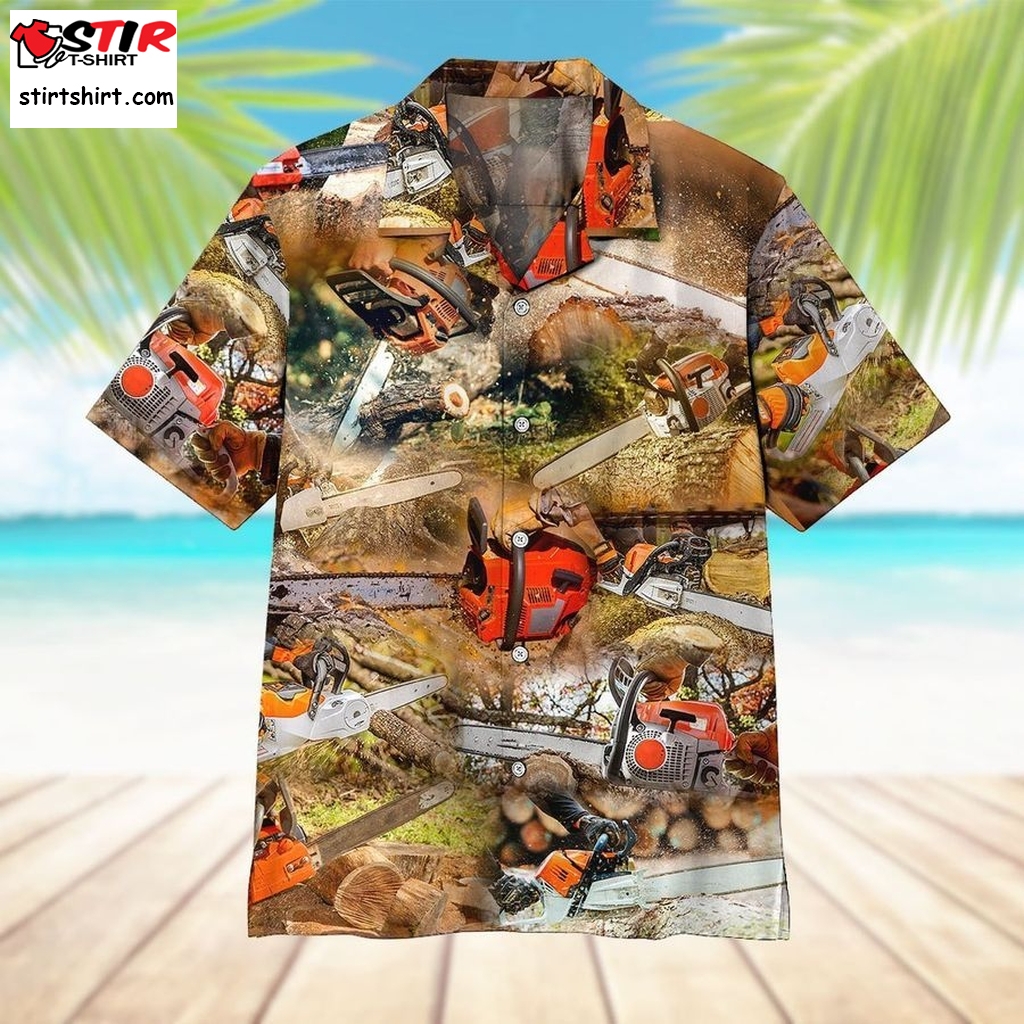 Chainsaw Hawaiian Shirt Pre11792, Hawaiian Shirt, Cheap Funny Shirts, Gift Shirts, Graphic Tee  Cheap s