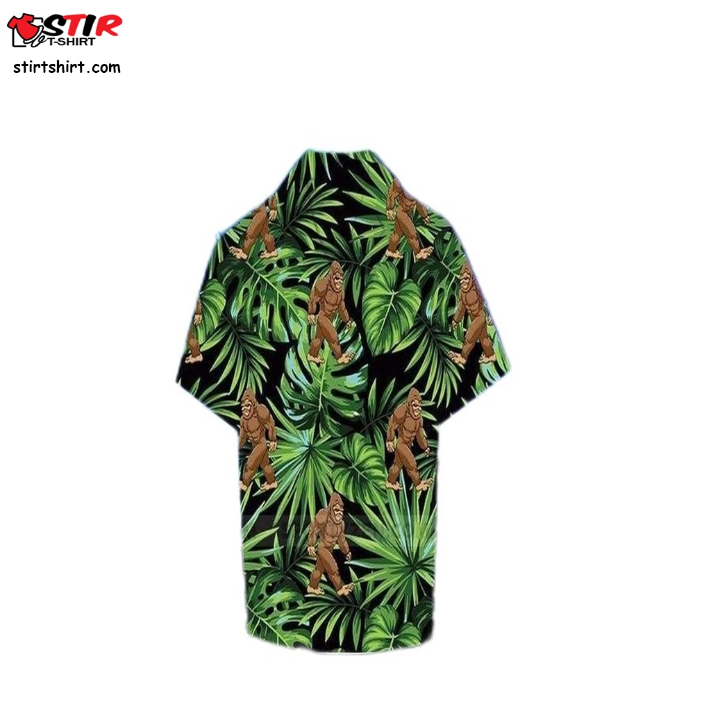 Check Out This Awesome Funny Angry Bigfoot Jungle Tropical Hawaiian Aloha Shirts 0309V  Womens s
