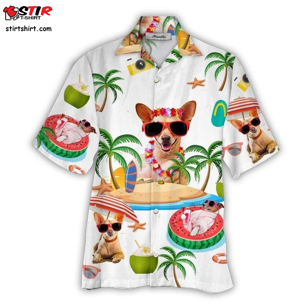 Chihuahua Hawaiian Shirt Pre10284, Hawaiian Shirt, Long Sleeve Funny Shirts, Gift Shirts, Graphic Tee  Long Sleeve s