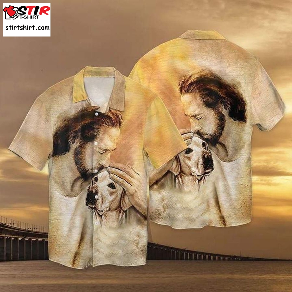 Christian Jesus Love Labrador Dog Hawaiian Shirt Pre10375, Hawaiian Shirt, Long Sleeve Funny Shirts, Gift Shirts  Long Sleeve s
