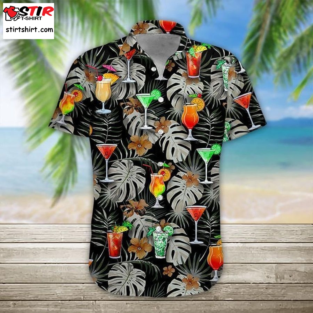 Cocktail Hawaiian Shirt Pre10188, Hawaiian Shirt, Beach Shorts, One Piece Swimsuit, Polo Shirt, Funny Shirts, Gift Shirts, Graphic Tee  Gun s