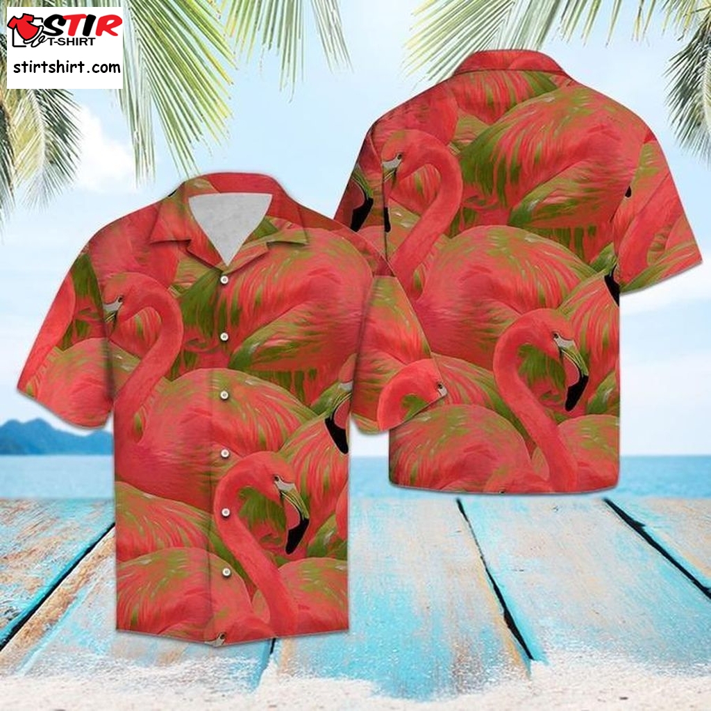 Colorful Flamingo Hawaiian Shirt Pre10710, Hawaiian Shirt, Beach Shorts, One Piece Swimsuit, Polo Shirt, Funny Shirts, Gift Shirts, Graphic Tee  Cheap s