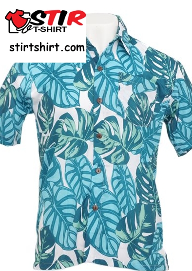 Coral Of The Sea Aqua Palms Polyester Unisex