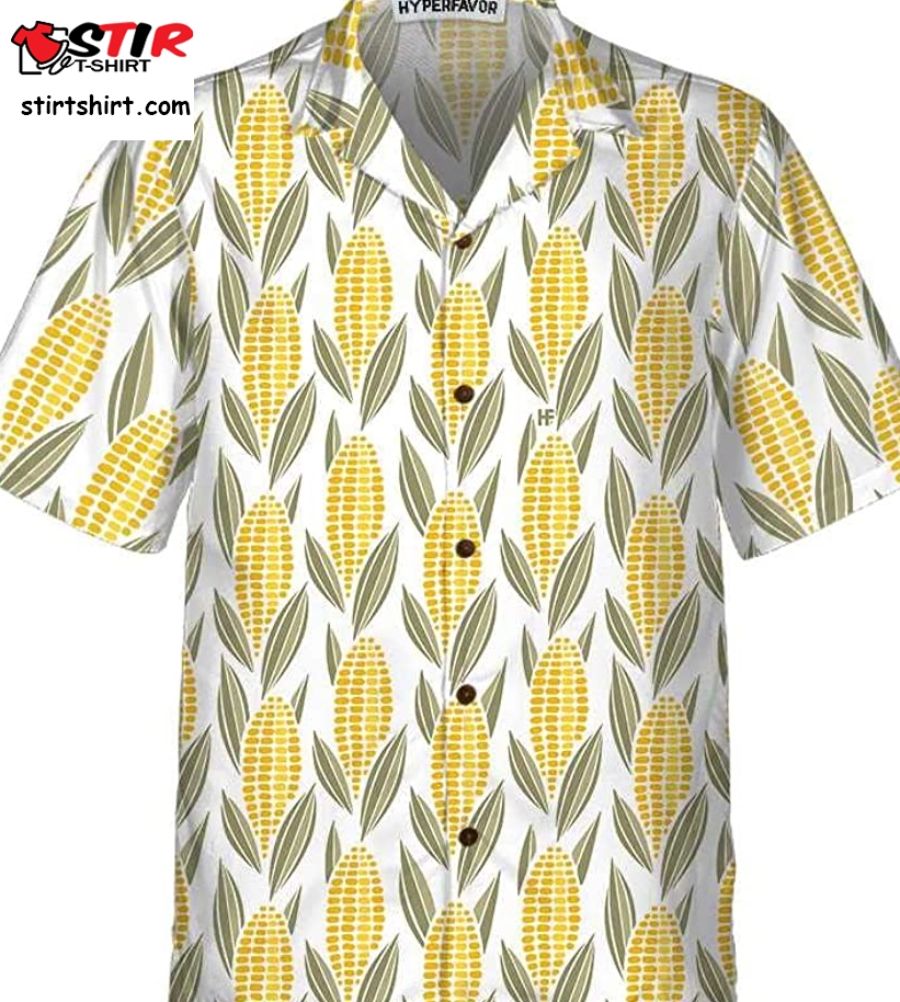 Corn Shirts For Men _ Women  Short Sleeve Corn On Cob Shirts  Corn Hawaiian Shirt