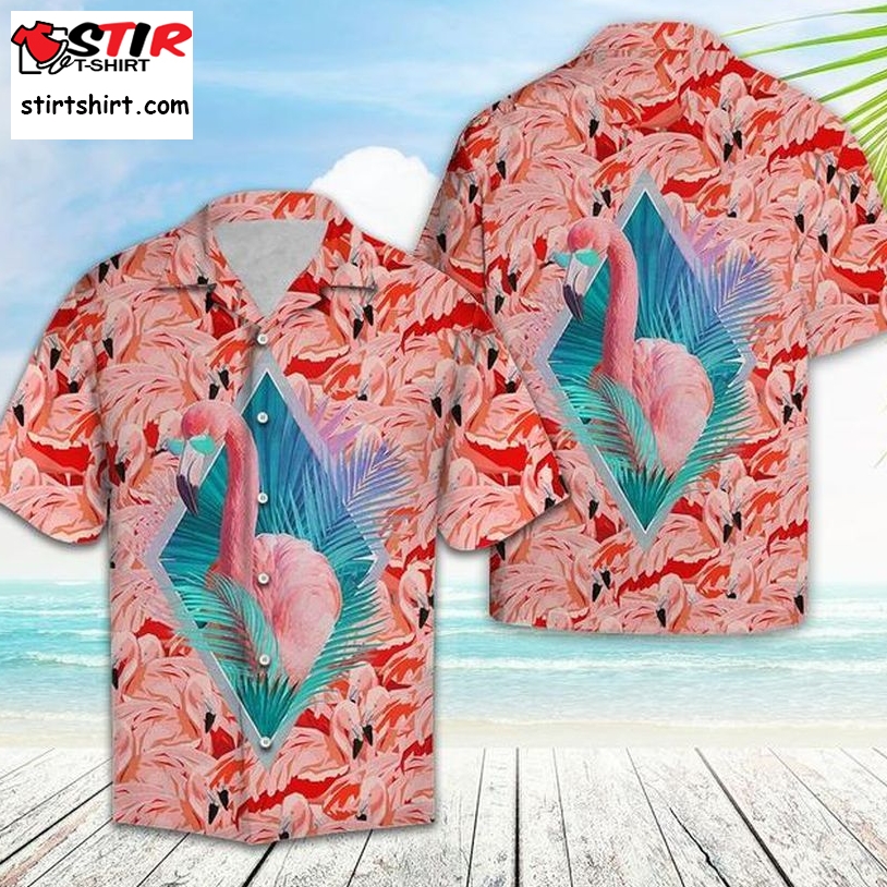 Cute Flamingo Hawaiian Shirt Pre10419, Hawaiian Shirt, Beach Shorts, One Piece Swimsuit, Polo Shirt, Funny Shirts, Gift Shirts, Graphic Tee
