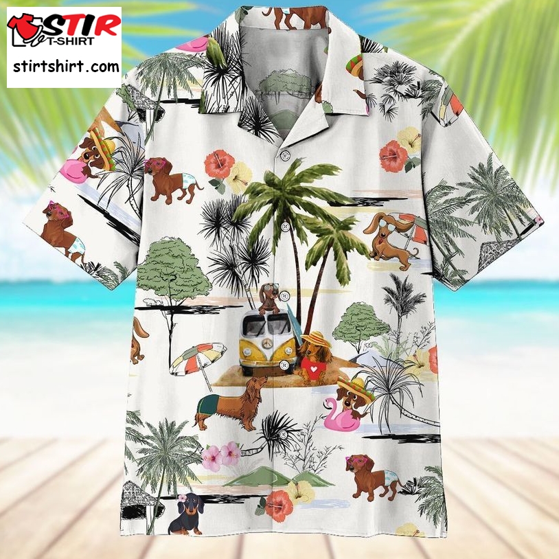 Dachshund Hawaiian Shirt Pre11223, Hawaiian Shirt, Beach Shorts, One Piece Swimsuit, Polo Shirt, Funny Shirts, Gift Shirts, Graphic Tee