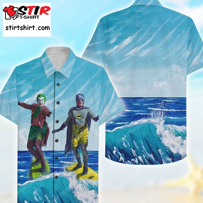 Dc Comics Batman And Joker Surfing Summer Vacation Hawaiian Shirt
