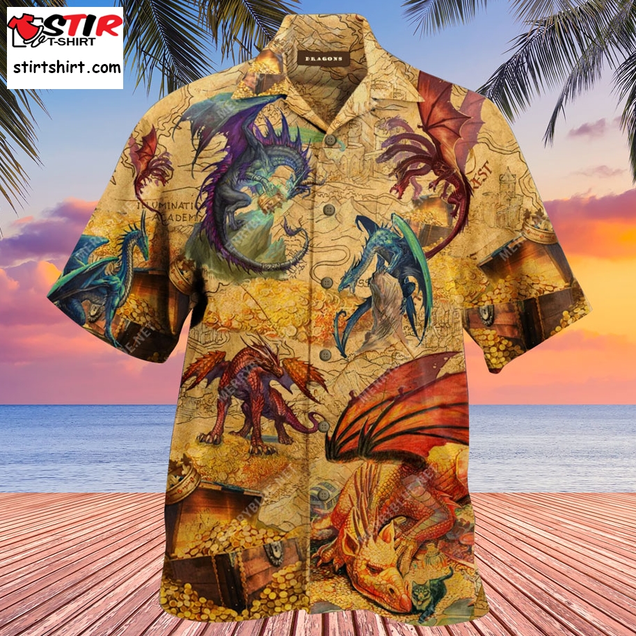 D_D Dragon Hawaiian Shirt  Dad 