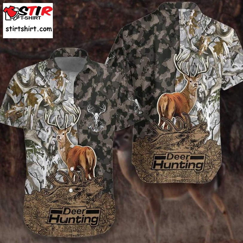Deer Camouflage Bow Hunting Unisex Hawaiian Shirt Pre13285, Hawaiian Shirt, Beach Shorts, One Piece Swimsuit, Polo Shirt, Funny Shirts, Gift Shirts