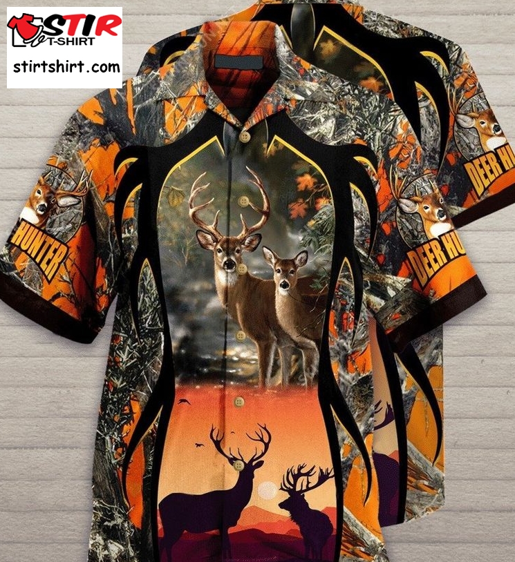 Deer Hunting Camo Unisex Hawaiian Shirt Pre13275, Hawaiian Shirt, Beach Shorts, One Piece Swimsuit, Polo Shirt, Funny Shirts, Gift Shirts